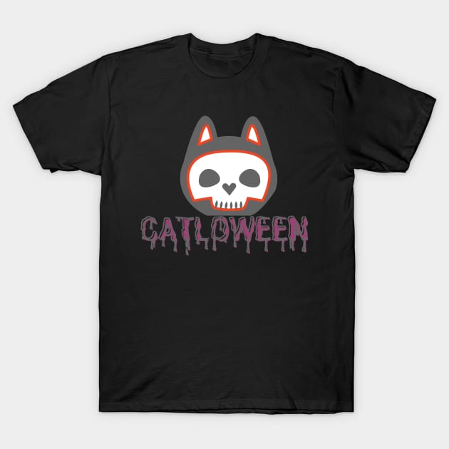 CATLOWEEN Design A Funny Gifts For Halloween Party! T-Shirt by Kachanan@BoonyaShop